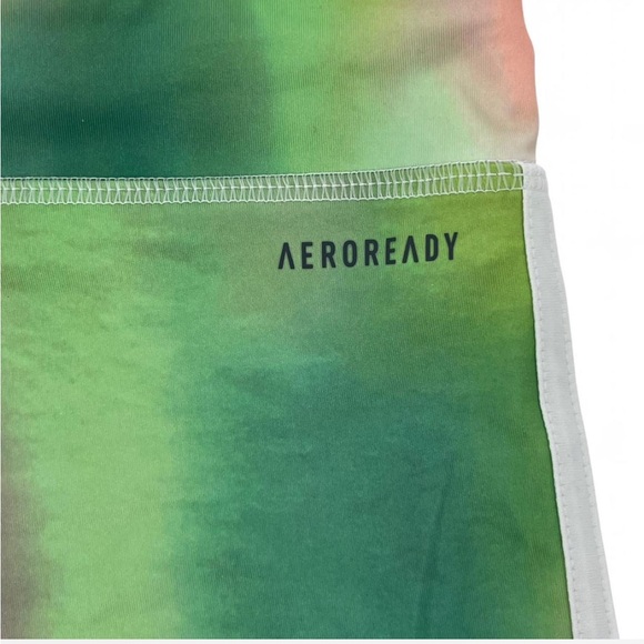 Adidas Girls AEROREADY Tie Dye Bike Shorts L (14) NWT - Picture 4 of 5